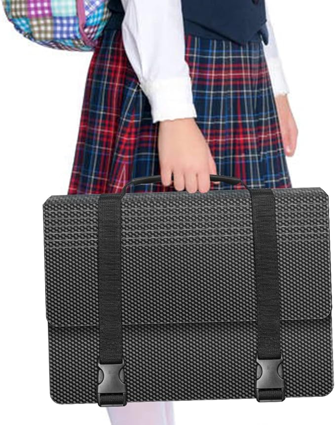 Expanding File Folders,25 Pockets Accordion File Organizer,Expandable Filing Folder with Handle,Portable File Box for Receipt,Bill,Paper,A4/Letter Size,2 Adjustable Straps,Diamond