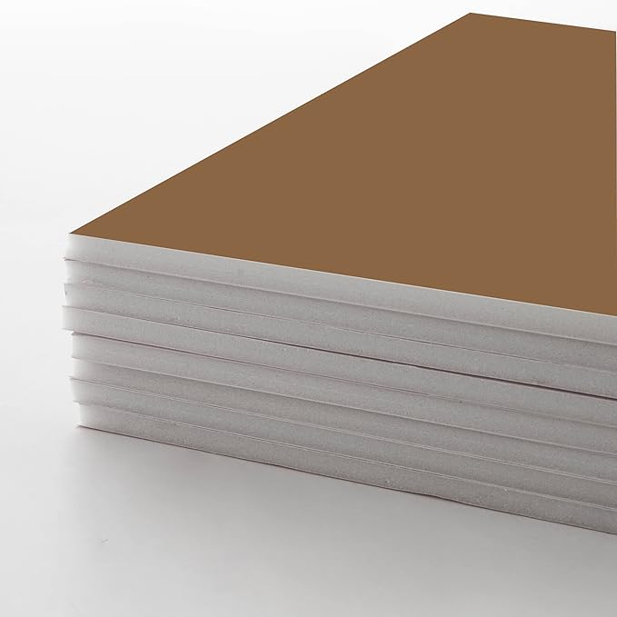 BAZIC Products Foam Board 20" X 30" Brown Color Foam Boards 3/16 Inch Thickness, Presentation Signboards School Craft Project Framing Display, 25-Pack