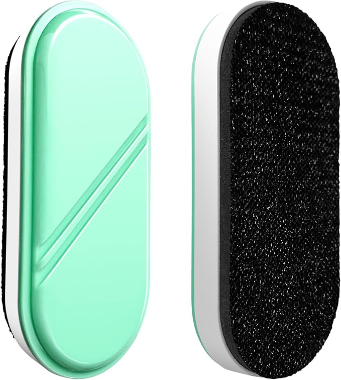 Dry Erase Eraser, Magnetic White Board Erasers - 2 Pack,Glass Board Glass Whiteboard Eraser for Office and School Supplies (Green)