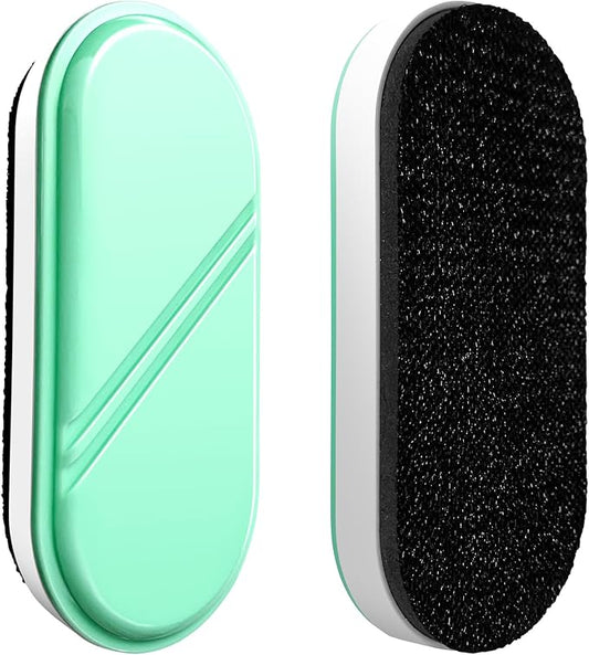 Dry Erase Eraser, Magnetic White Board Erasers - 2 Pack,Glass Board Glass Whiteboard Eraser for Office and School Supplies (Green)