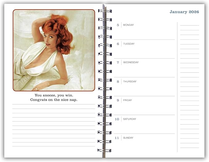 2026 Planner, 16-Month Weekly & Monthly Engagement Calendar with Funny Sarcastic Quotes & Sassy Humor for Women, 2026, 6" x 9", The B Word