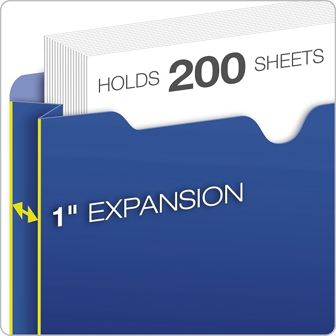 Pendaflex Translucent Poly File Jackets, Letter Size, Assorted Colors (50990), 10 per Pack