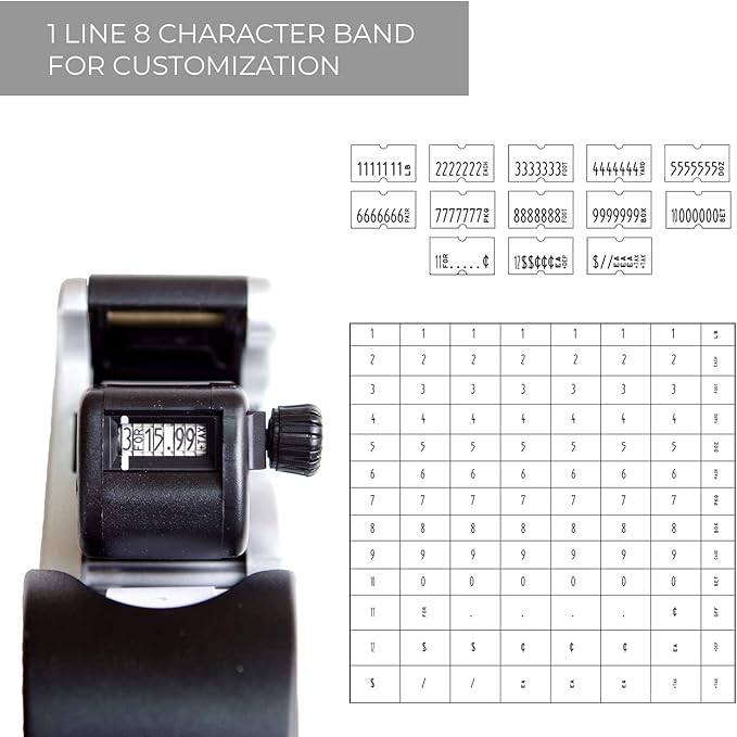 SBLabeler Price Gun/One Line Pricing Gun/Pre-Loaded Roll of White Labels and Instruction Sheet