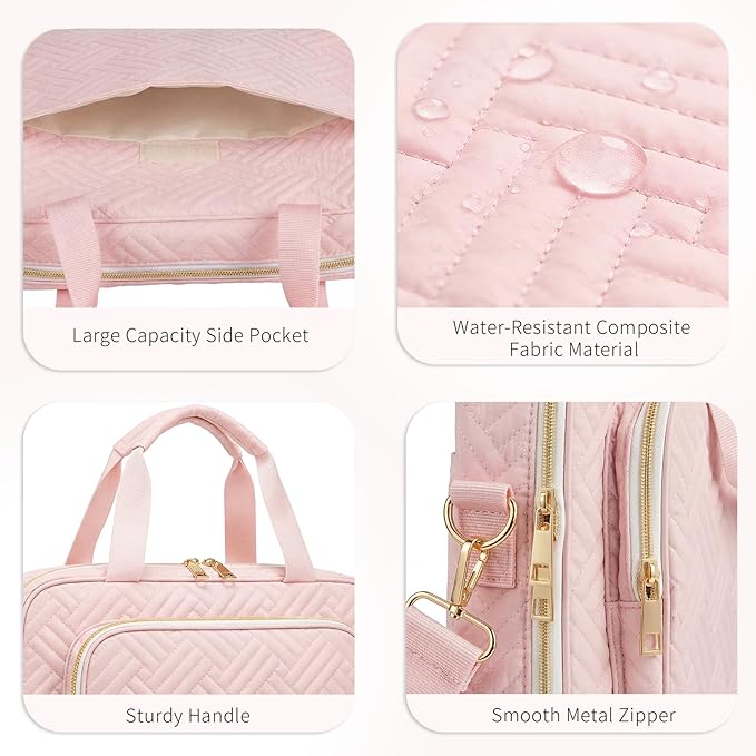 Bible Bag for Women, Large Bible Cover Case with Study Supplies,Girls Carrying Case with Highlighters, Pens, Bible Tabs, Sticky Notes, Christian Gifts for Girls, Mom, Easter Mothers Day Religious Gift