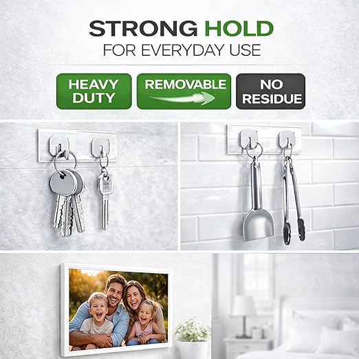 Heavy Duty Double Sided Tape 2 Rolls – 240" x 1.18" Clear Removable Nano Mounting Tape for Poster, Carpet, Rug, Picture Hanging & DIY – Strong Adhesive Multipurpose Two Stick Sided Tape 20 Feet