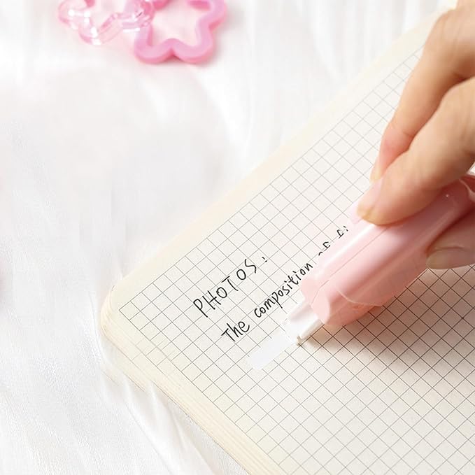 MOZXIRZ 8 Pcs Cute Pink Stationery Set for Girls Boys Women Back to School Supplies Office Supplies Kawaii Candy Colors Stationery Gift Including Pen Pencil Highlighter Eraser (Pink)