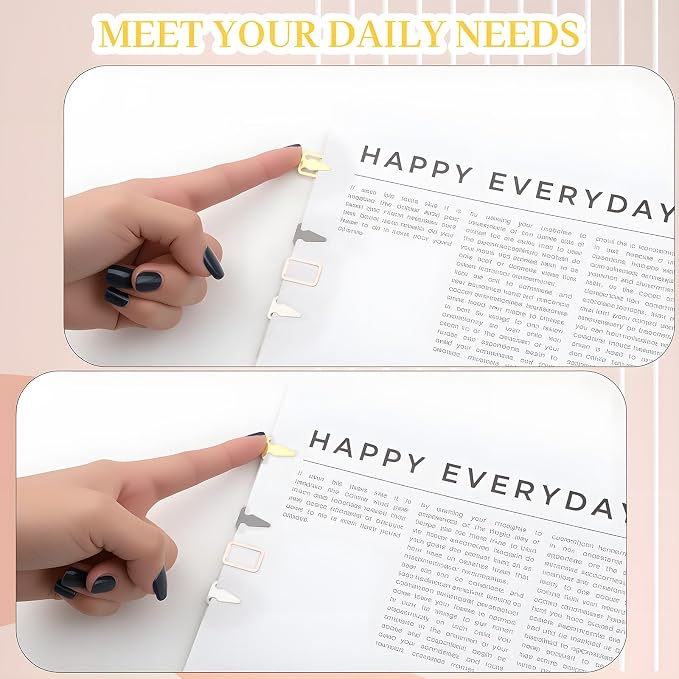50Pcs Multicolored Book Darts Arrow Metal Bookmark, Cute 4 Colors Book Line Markers Bookmark Clip, Portable Page Markers for Students, Teacher, Readers, Book Lovers(Silver, Black, Gold, Rose Gold)
