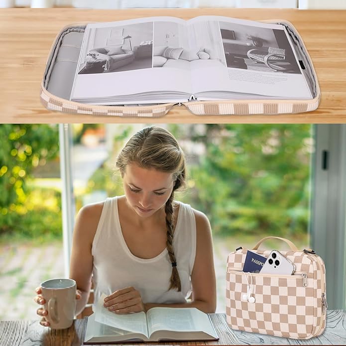 Bible Cover Case for Women Large Bible Cover for Girls Bible Study Supplies Accessories with Handle and Shoulder Strap | Durable