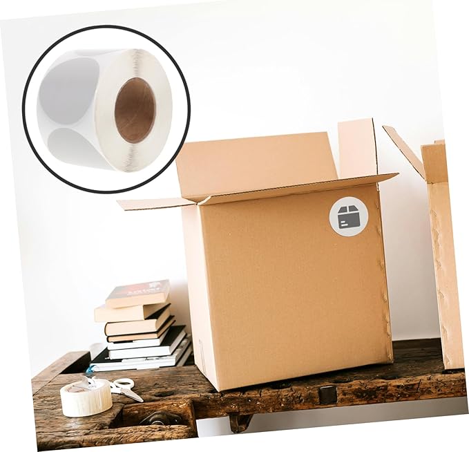 HOMSFOU 1 Roll Thermal Labels for Shipping Address Printing Code Printing Multi Purpose Sticker for Home Office School Use