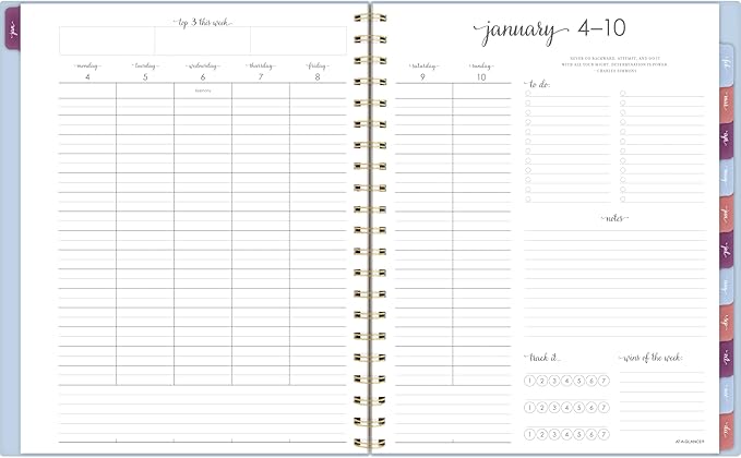 AT-A-GLANCE 2027 Planner, Weekly & Monthly, 13-Month Jan-Jan, 8.5" x 11", Harmony, Ice Blue (1099-905-38-27)