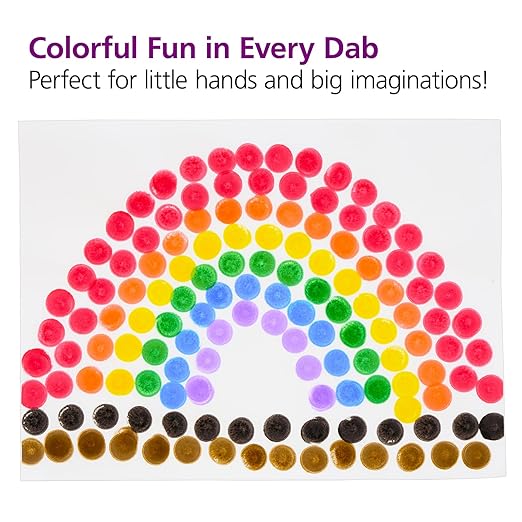 8 Dot Markers, Dab Markers, Dot Markers, Dabber, Washable, Non Toxic, Art, Craft, Art Supplies, Coloring, Drawing, Preschool, Kids, Toddlers, Bingo Daubers, Dotters, Prime Color Markers for Kids, Home