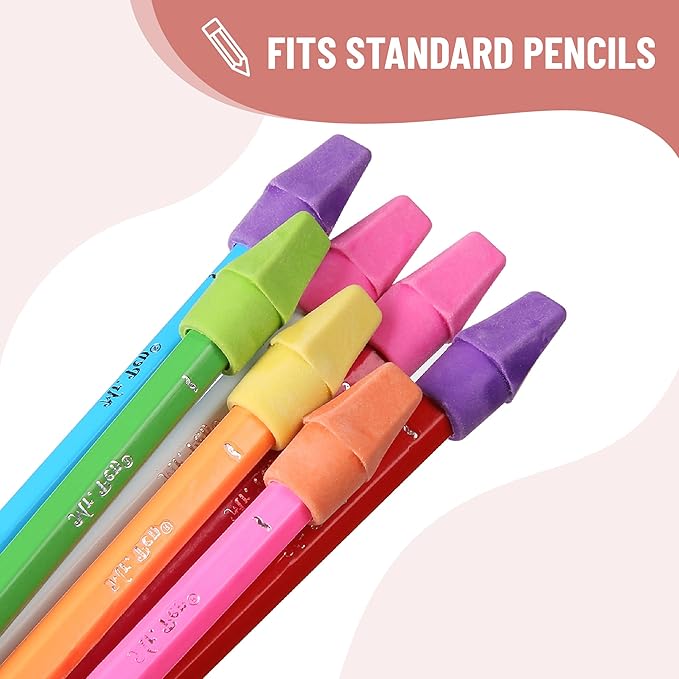 Mr. Pen- School Eraser Combination Set, 66 Pack, Neon Colors, Latex Free Erasers for School, Office, Art Sketching, Homework, Exams, Clean Smudge-Free Correction