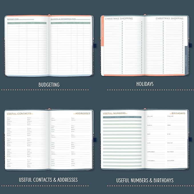 Boxclever Press Undated Planner. Undated Weekly Planner to Schedule, Plan & Organize. Agenda Planner with Tear Out Grocery Lists, Monthly Planning, Planner Stickers & More. 8.5 x 5.5ins