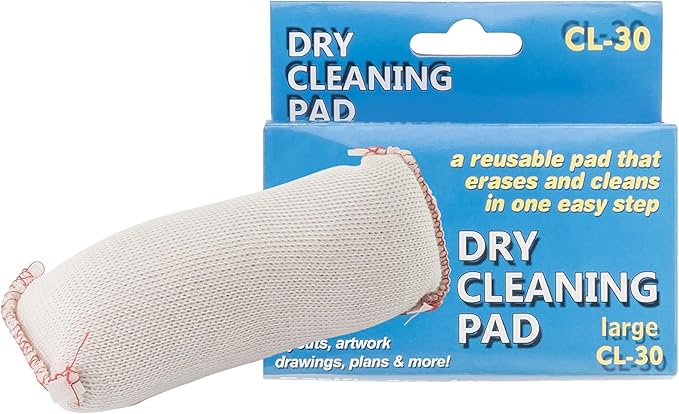 Pacific Arc Dry Cleaning Pads Large for Drafting, Art, Architecture, and Graphite