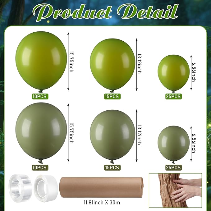 DIY Gaint Balloons 3D Tree Classroom Bulletin Board Set Large Kraft Craft Cardboard Tree for Room Wall Jungle Safari Party Boho Arch Backdrop Chalkboard School Baby Shower Party Decor