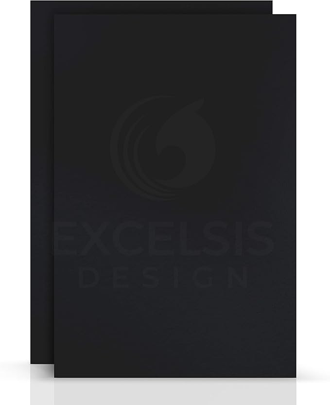 Black Foam Board 11 x 14 – 10 Pack, 3/16" (5mm) Thick Foam Core Poster Board Sheets for Art, Crafts, Vision Board, School Projects, Presentations & Signs