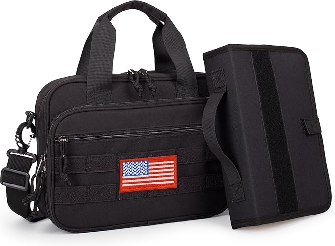 ATRIPACK Tactical Large Bible Cover for Men,Double Layer Bibles Bag With Detachable Book Carrying Case, Covers for Bible Organizer with Zippered Pockets,Church Case with Handle.