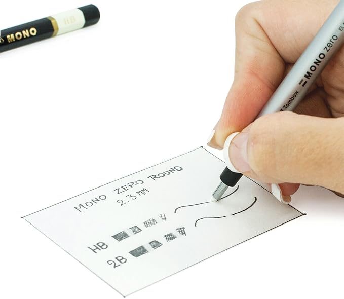 Tombow MONO Zero Eraser Refill, Round 2.3mm, 1-Pack