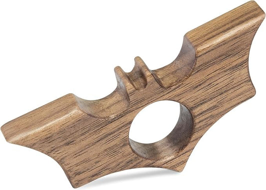 Bat Thumb Book Page Holder, Smooth Finish Walnut Wood Book Holder for Reading, Ideal Book Reader Gifts & Reading Accessories,Book Worm Gifts for Women, Thumb Book Page Holder - Book Lover Gifts