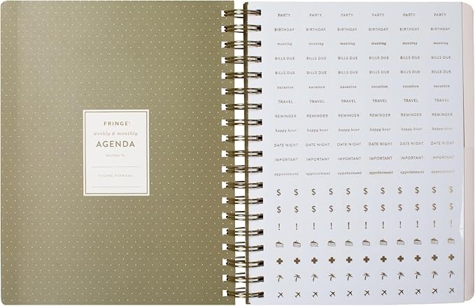 Fringe Studio Spiral Weekly Planner