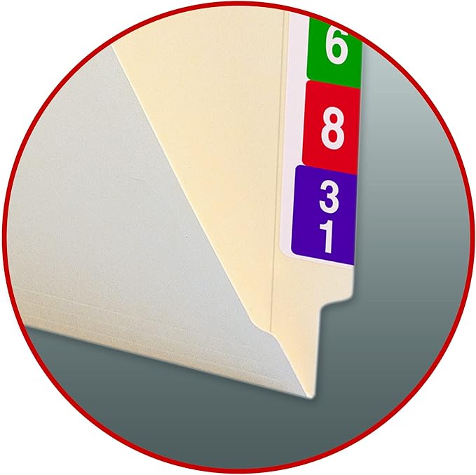 Smead 100% Recycled End Tab File Folder, Shelf-Master® Reinforced Straight-Cut Tab, Letter Size, Manila, 100 per Box (24160)