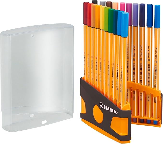STABILO Fineliner point 88 - ColorParade - Assorted Colours - 20 pcs
