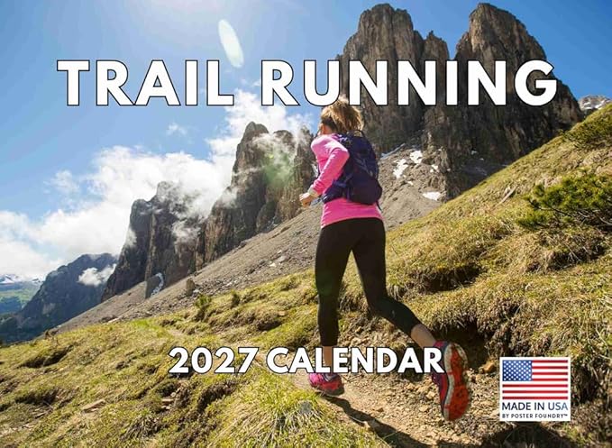 Trail Running Calendar 2027 Runners Monthly Wall Calender 12 Month