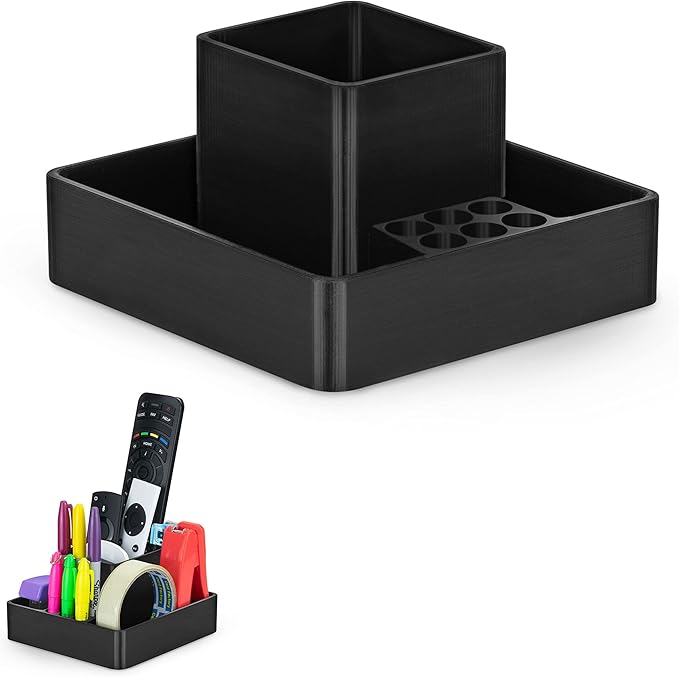 BRAINWAVZ Pen Holder & Desktop Stationary Organizer, TV Remote Control & Office Supplies, For Pens, Pencils, Scissors, Staplers Other Small Home Office Supplies & Accessories (D06)