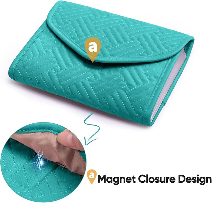 Fabric Receipt Organizer 7X5 - Receipt Holder 12 Pockets - Money Organizer - Elegant Receipt Holder - Coupon Holder - Cash Organizer - Envelope Organizer - Small Accordion File Organizer