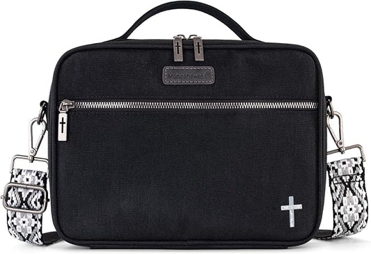 Montana West Bible Covers for Women Men with Leather Bookmark Carrying Book Case Church Bag Outdoor Protective MWC-DC-1261A-BK