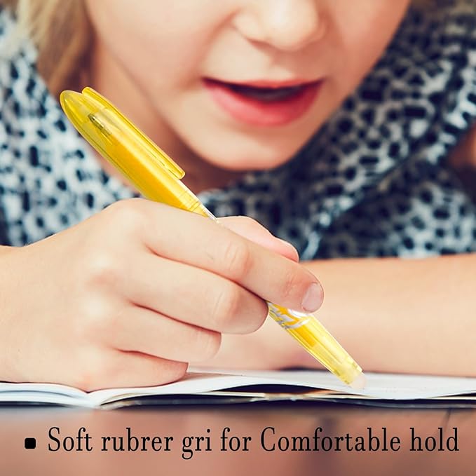 12 Colors Erasable Gel Pens, Fine Point(0.7), Make Mistakes Disappear, Premium Comfort Grip for Drawing Writing Planner School Supplies Christmas Gifts