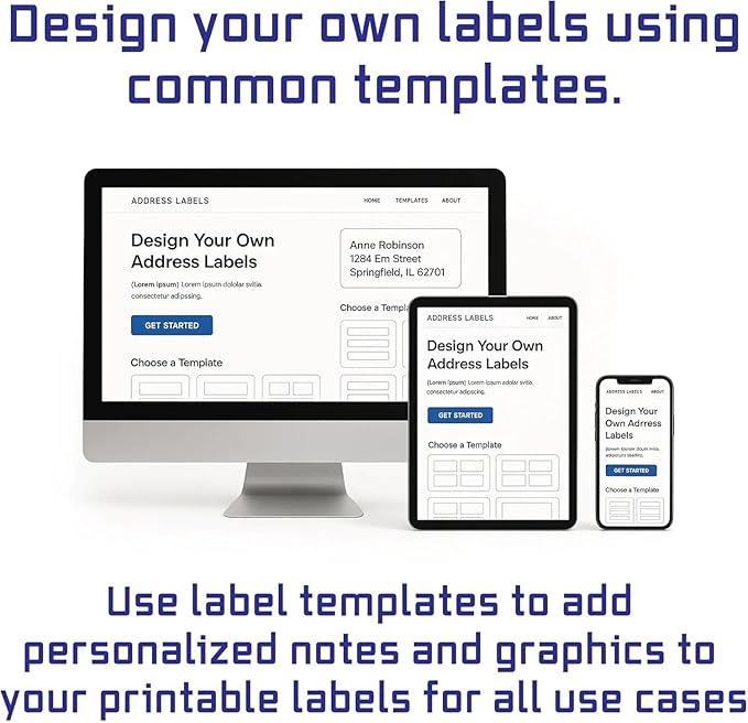Easy Peeling Printable Address Shipping Labels, 1" x2 5/8" | Customizable Sticker | White | 15,000 Blank Mailing and Shipping Labels | Inkjet and Laser Printer Guaranteed | Blank Labels
