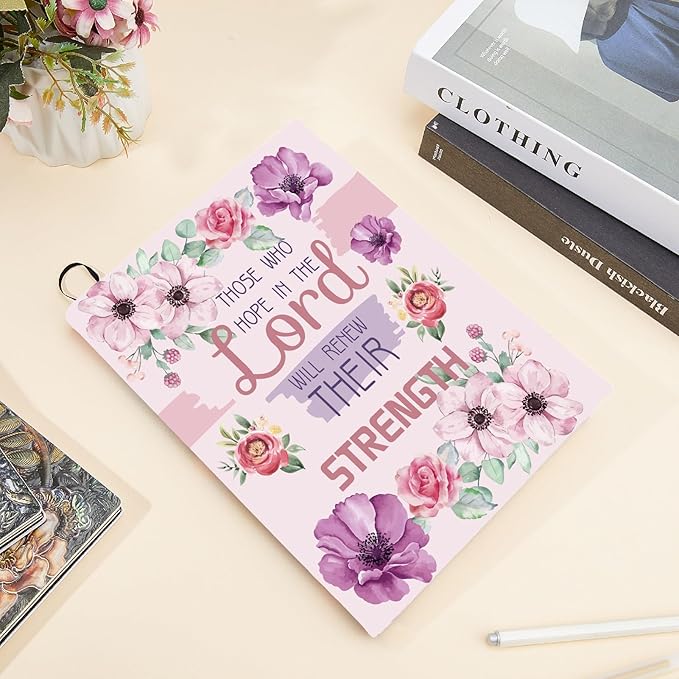 CRASPIRE Flower Stretchable Book Cover Butterfly Words Washable Reusable Large Nylon Book Protector Elastic Notebook Wraps Suitable for Hardcover Books Classroom Students