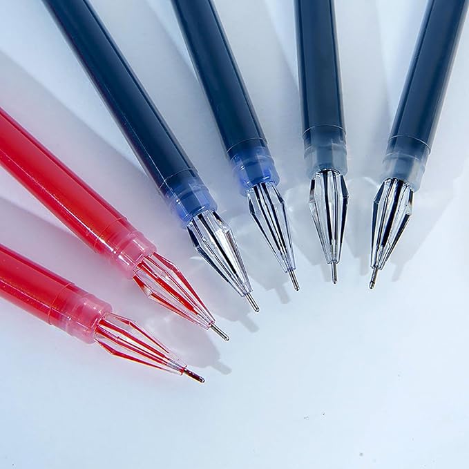Gel Pens, 0.38mm Ink Pens Smooth Writing Pens, Quick Dry Ink Pens, Set of 10 (Blue)