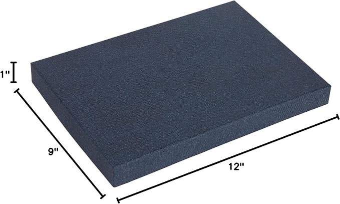 Bigso Karin KD Collapsible Storage Box with Labelframe for Easy Identification - Simple Assembly without Tools - Decorative Storage Boxes with Lids - 8.9in x 12.4in x 5.4in - Blue