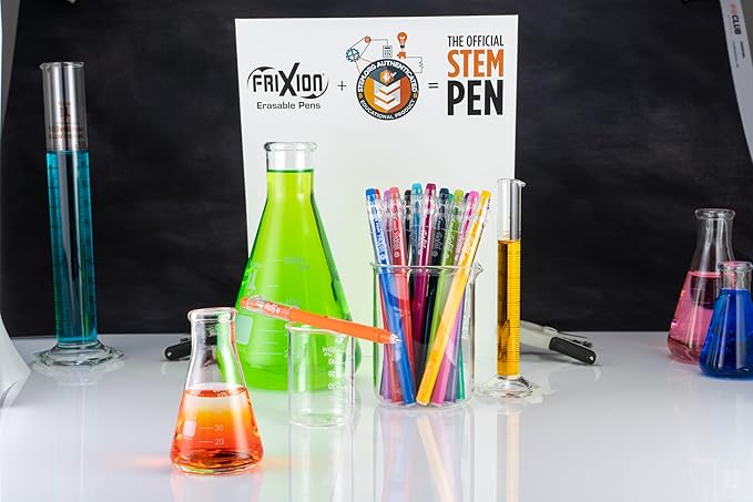 PILOT FriXion ColorSticks Erasable Gel Ink Pens,Fine Point 0.7 mm,Assorted Colors,Erasable Pens - Ideal for School,Journaling,& Office Writing,10 Count (Pack of 12)