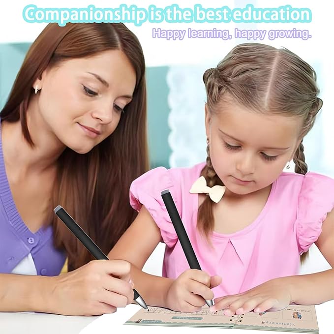 4 Pc Magic Grooved Practice Copybook,Reusable Letter Tracing Books,Handwriting Practice Book and Preschool Learning Activities, Writing Practice for Kids Ages 3-8 Calligraphy (4pc+Pens)（7.4in x 5.1in)