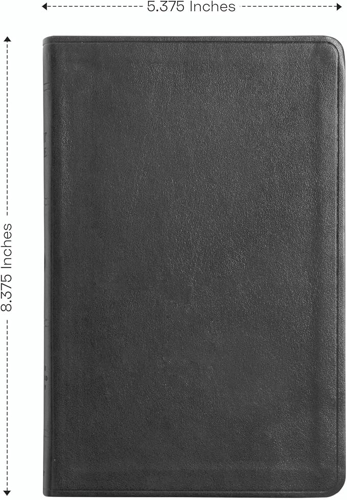 Personalized ESV Thinline Bible Large Print English Standard Version Faux Leather Holy Bible ESV with Custom Name, Date and Text | Custom Gift for Christian & Religious Celebrations | Black