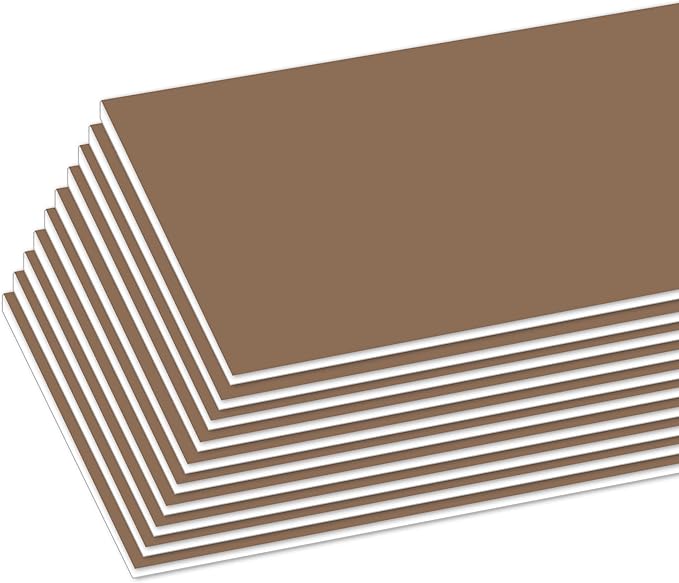 BAZIC Products Foam Board 20" X 30" Brown Color Foam Boards 3/16 Inch Thickness, Presentation Signboards School Craft Project Framing Display, 25-Pack
