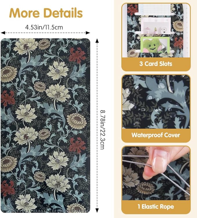 Pocket Planner Notebook with Plastic Sleeve, Account Book Planner Refills, 30Sheets, 8.25x4.25inches Regular TN Journal Notebooks, Travelers Notebook Insert for Income & Spending. Morris Mums