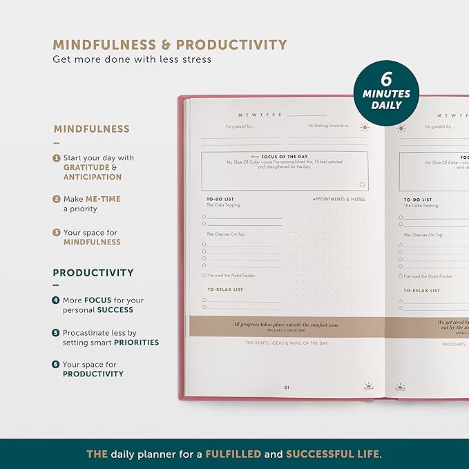6-Minute Diary – 3-Million-User Gratitude Journal for Women with Prompts – Guided Self Care Journal Based on Positive Psychology – Daily Manifestation Journal for Self-Love & Mindfulness