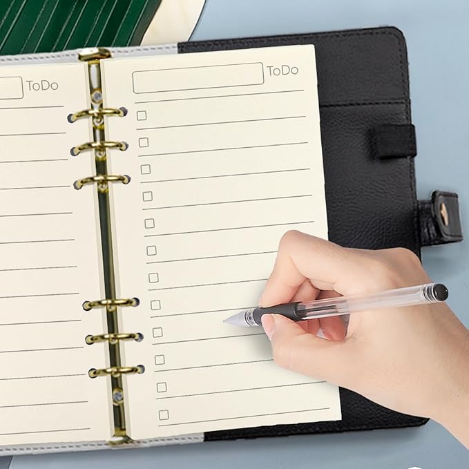 Spiral Notebook Refill,A6 6 Ring Binder Refill,Loose Leaf Paper for Filofax,100gsm Thicker Paper-Harphia (A6 3.74 x 6.77'',to do List)