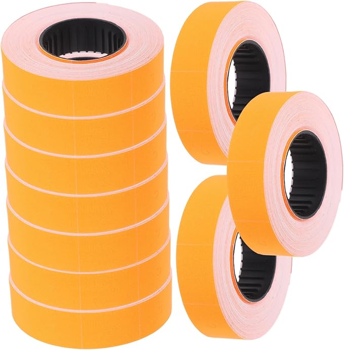 NUOBESTY 10rolls Supermarket Price Tag Paper Pricemarker Labeler Accessories Sticker Labels for Efficient Organization