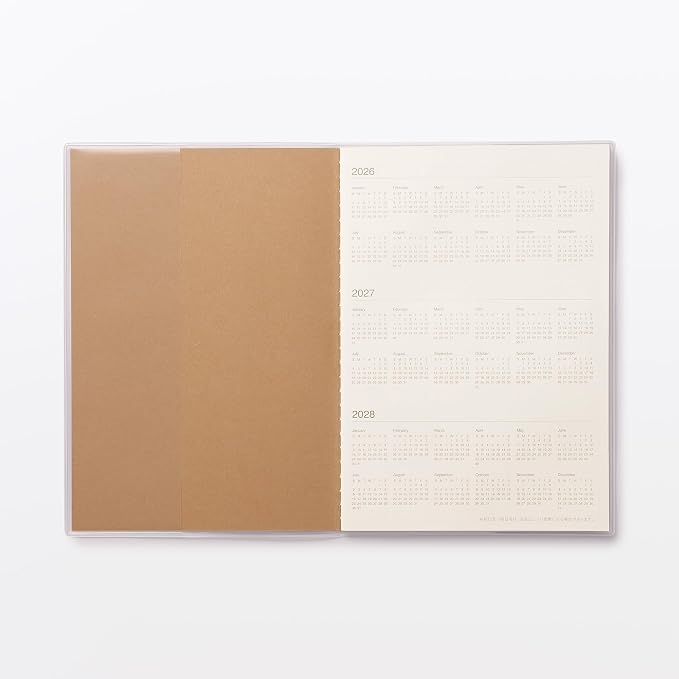 MUJI 76418757 Sunday Monthly Planner, Starts March 2026