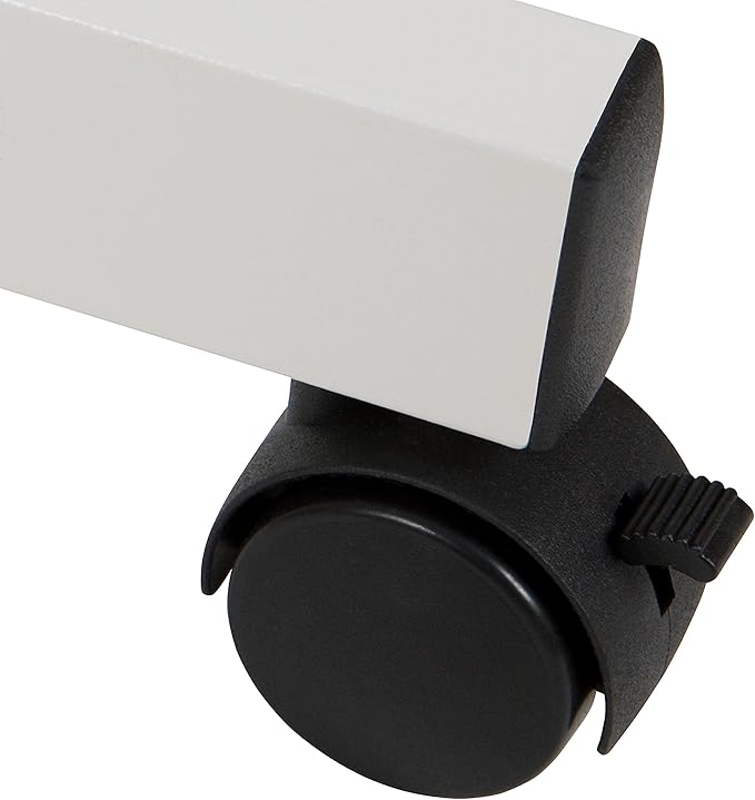 Flash Furniture HERCULES Series 53"W x 62.5"H Double-Sided Mobile White Board with Pen Tray