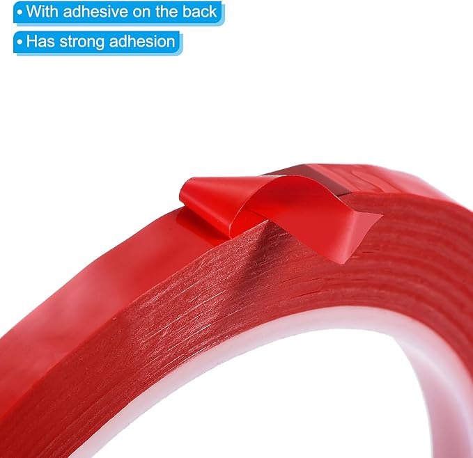 PATIKIL 1/4" Whiteboard Tape, 6 Pack Thin Dry Erase Tape for Graphic Chart Marking DIY Art, Red