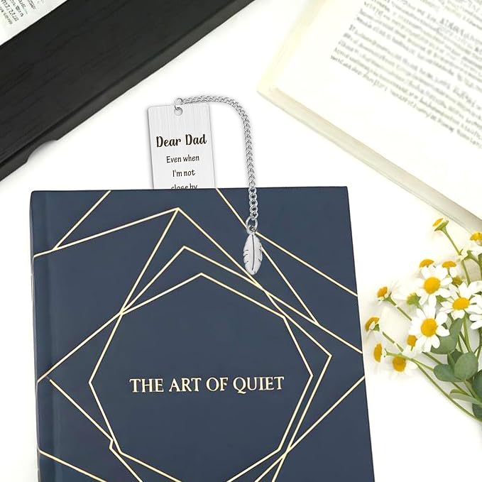 Best Dad Gifts for Elderly Dad I Love You Metal Bookmark Fathers Day Gifts for Dads Bonus Step Daddy Papa Stepfather Son And Dads And Daughter Gift Sentimental Birthday Christmas Gift Book Accessories