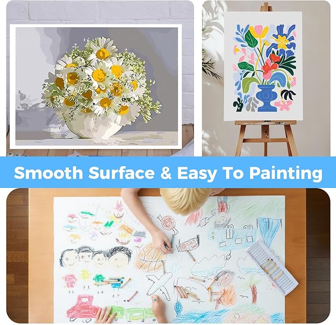 Foam Board 24" x 36" x 3/16" (5mm) - 12 Pack, White Poster Board, Double-Sided, Acid-Free Foam Core Board for Signs, Presentations, Schools, Offices, and Art Projects