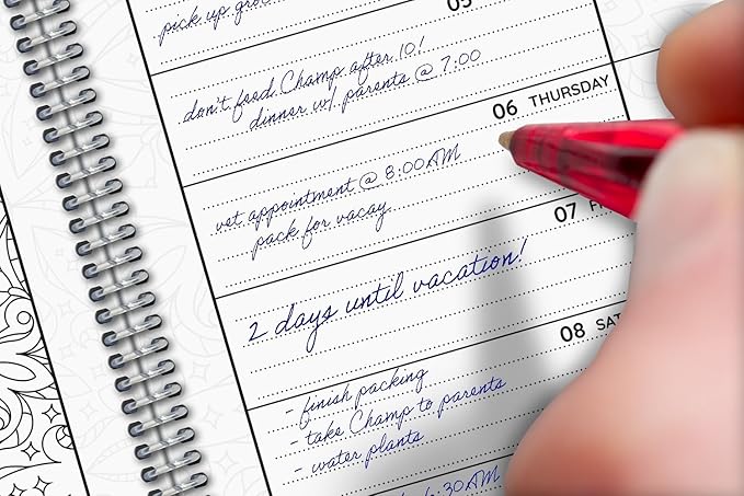 Dated Annual Color Your Year 2026 Planner, Full Calendar Year, Medium (6.625" by 9")
