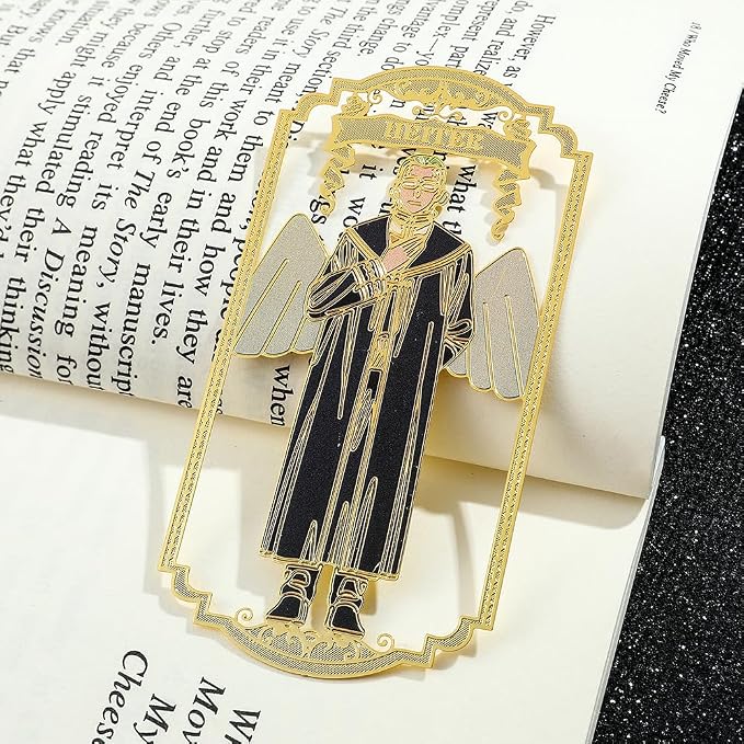 Anime Frieren: Beyond Journey's End Bookmark Stainless Steel Manga Fans Cartoon Fashion Student Scholar Learning Gift (Heiter)
